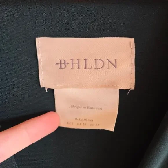 Anthropologie BHLDN Mendoza Dress Emerald Green NWT 6 Bridesmaid Homecoming - Picture 4 of 10